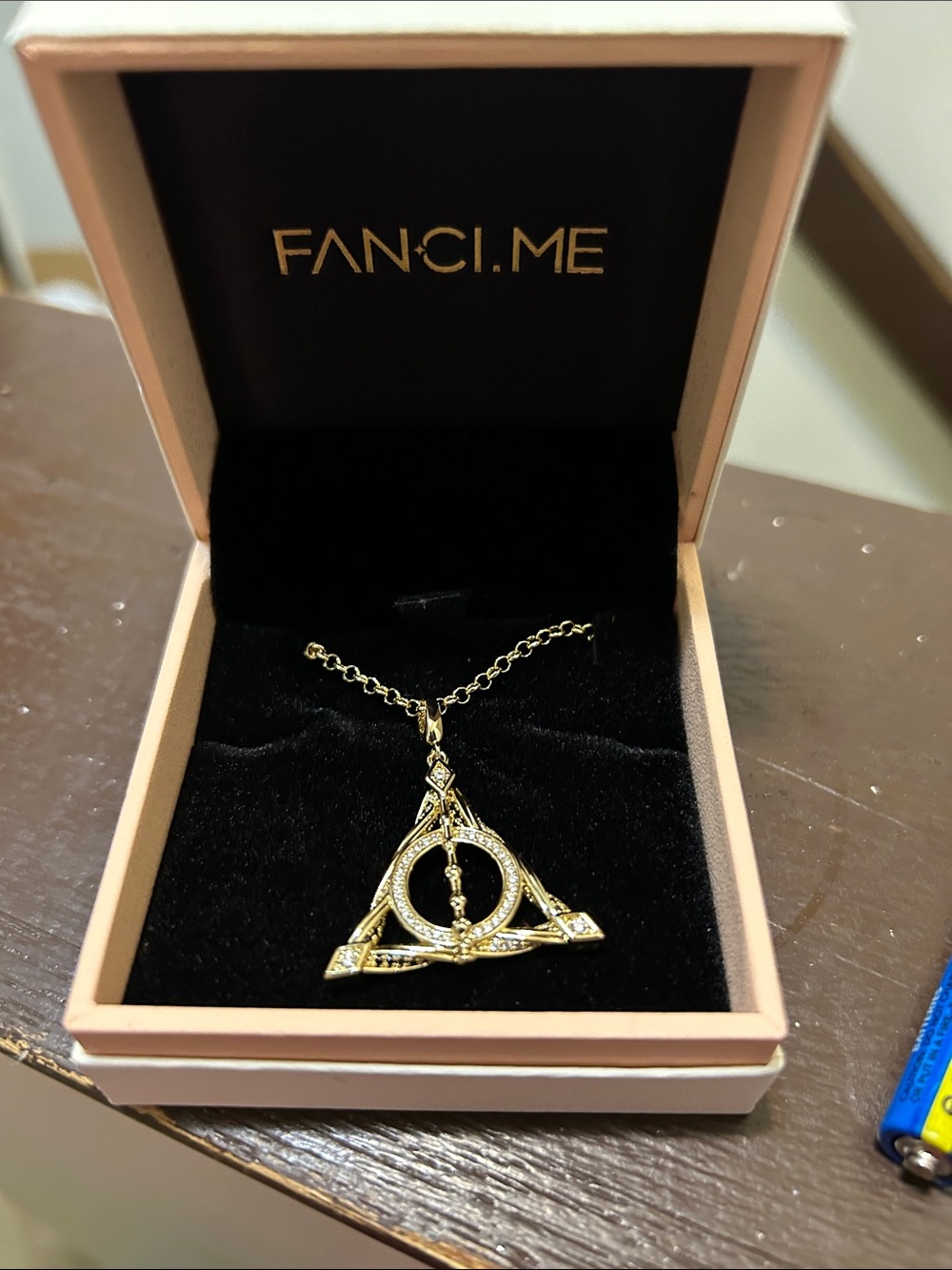 Warner Bros. Harry Potter Necklace Box in Brown & Gold